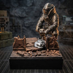 Tactical Operator with Rifle Figurine | Hand-Painted Diorama | Heavy Desk Decoration with Engraving