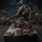 Taktyczna Diorama Operator Noktowizja i Pies K9 | Statuetka Siły Specjalne | Prezent dla Gracza