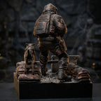 Taktyczna Diorama Operator Noktowizja i Pies K9 | Statuetka Siły Specjalne | Prezent dla Gracza