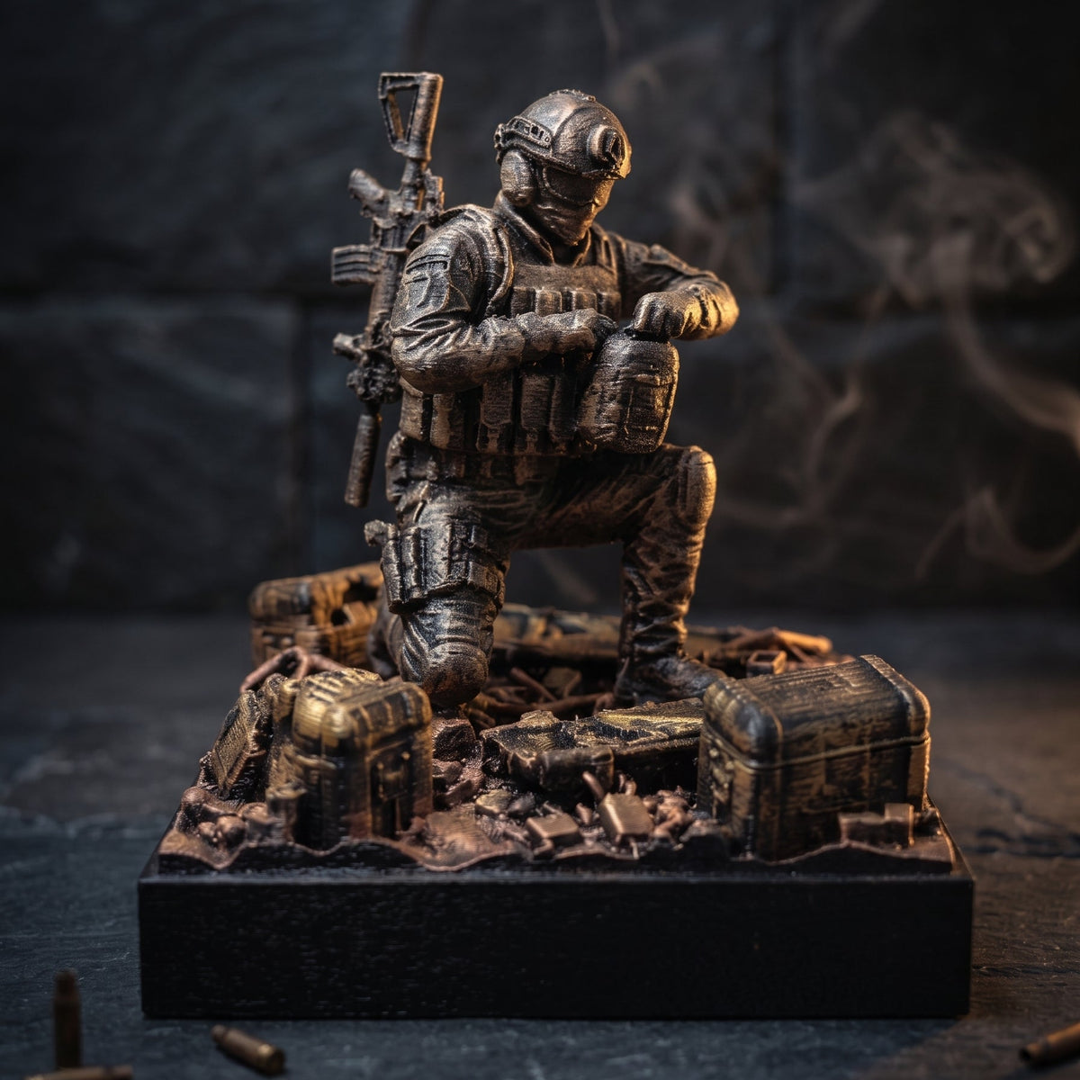 Taktyczna Diorama Operator Medyk | Statuetka Siły Specjalne | Prezent dla Gracza i Weterana