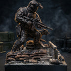 Taktyczna Diorama Operator Noktowizja i Pies K9 | Statuetka Siły Specjalne | Prezent dla Gracza