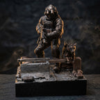 Taktyczna Diorama Operator Noktowizja i Pies K9 | Statuetka Siły Specjalne | Prezent dla Gracza
