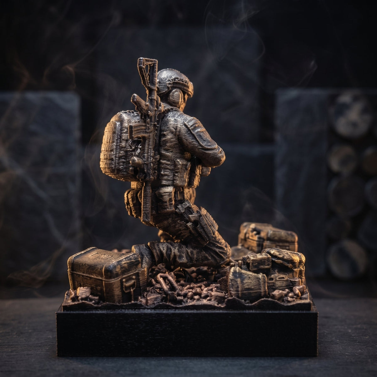 Taktyczna Diorama Operator Medyk | Statuetka Siły Specjalne | Prezent dla Gracza i Weterana