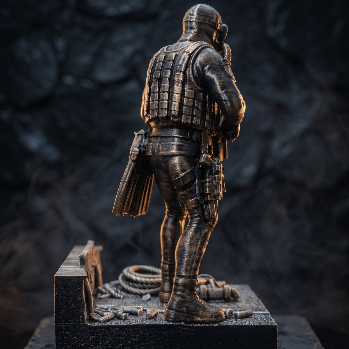 Taktyczna Diorama Nurek Bojowy | Statuetka Siły Specjalne Formoza SEALs | Prezent dla Gracza i Weterana