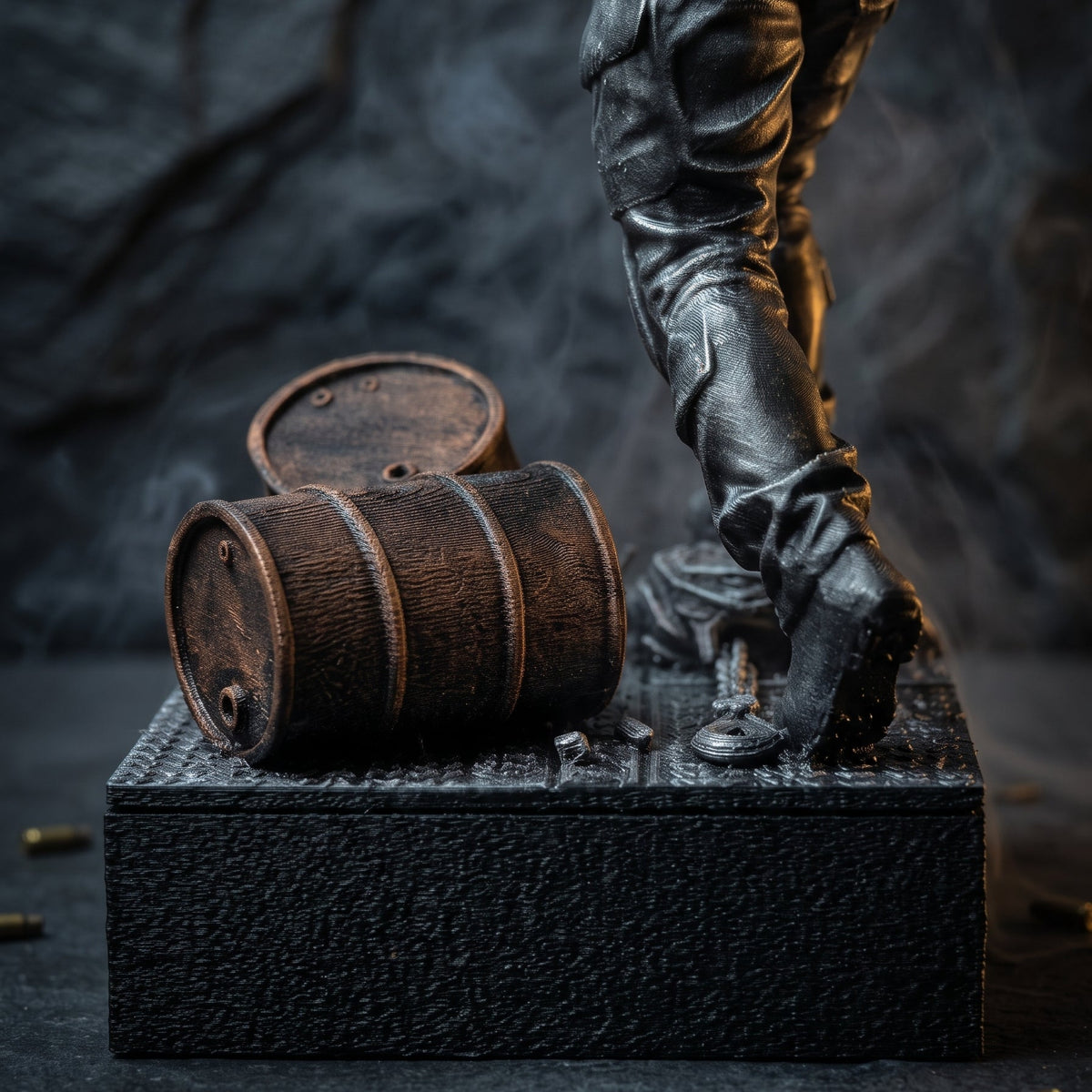 Tactical Diorama Operator with Assault Rifle | Heavy Desktop Statue